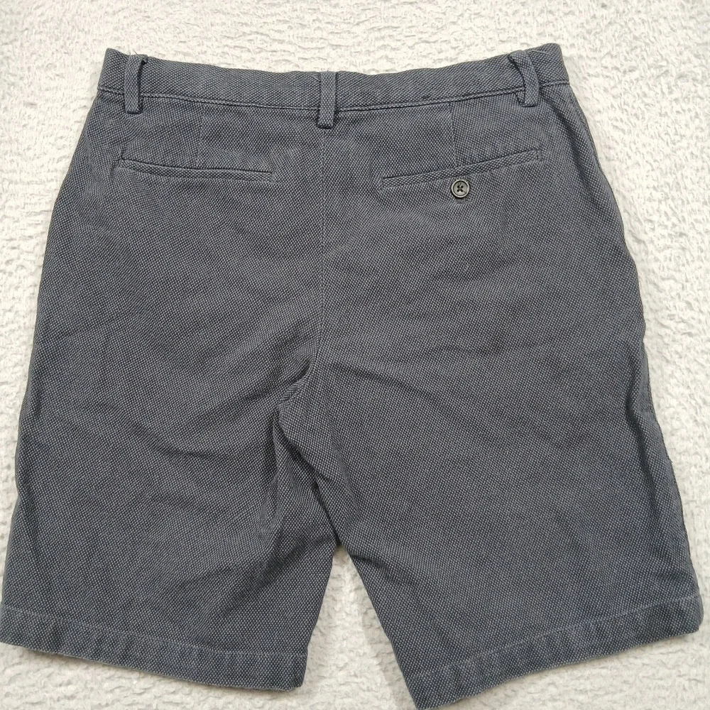 Banana Republic Men's 30 Emerson‎ Short Gray Textured Chino Flat Front